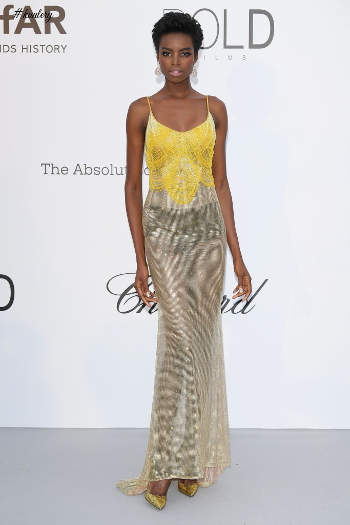 Red Carpet Fab! Teyana Taylor, Jason Derulo, Winnie Harlow Spotted At Annual amfAR Cannes Gala