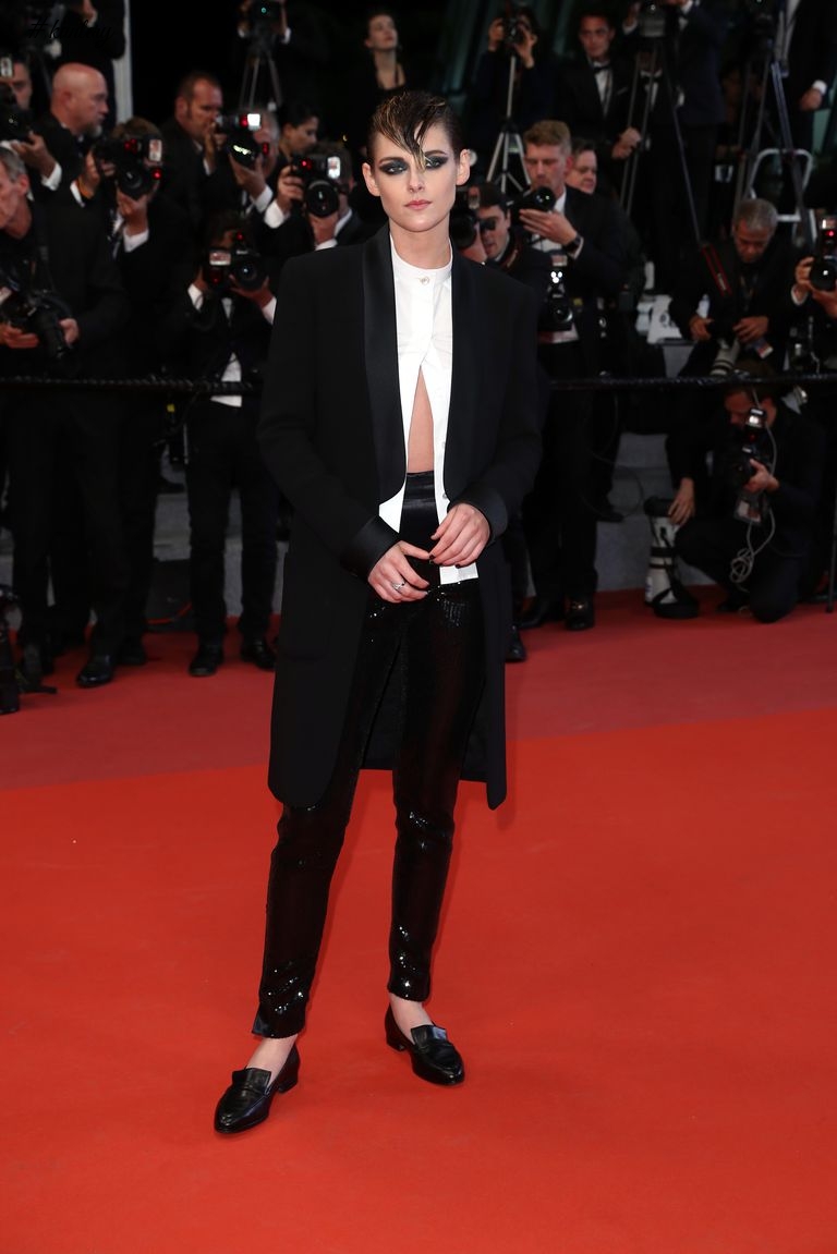 Yay Or Nay? Kristen Stewart Wore A Crop Top & Suit To The Cannes Film Festival
