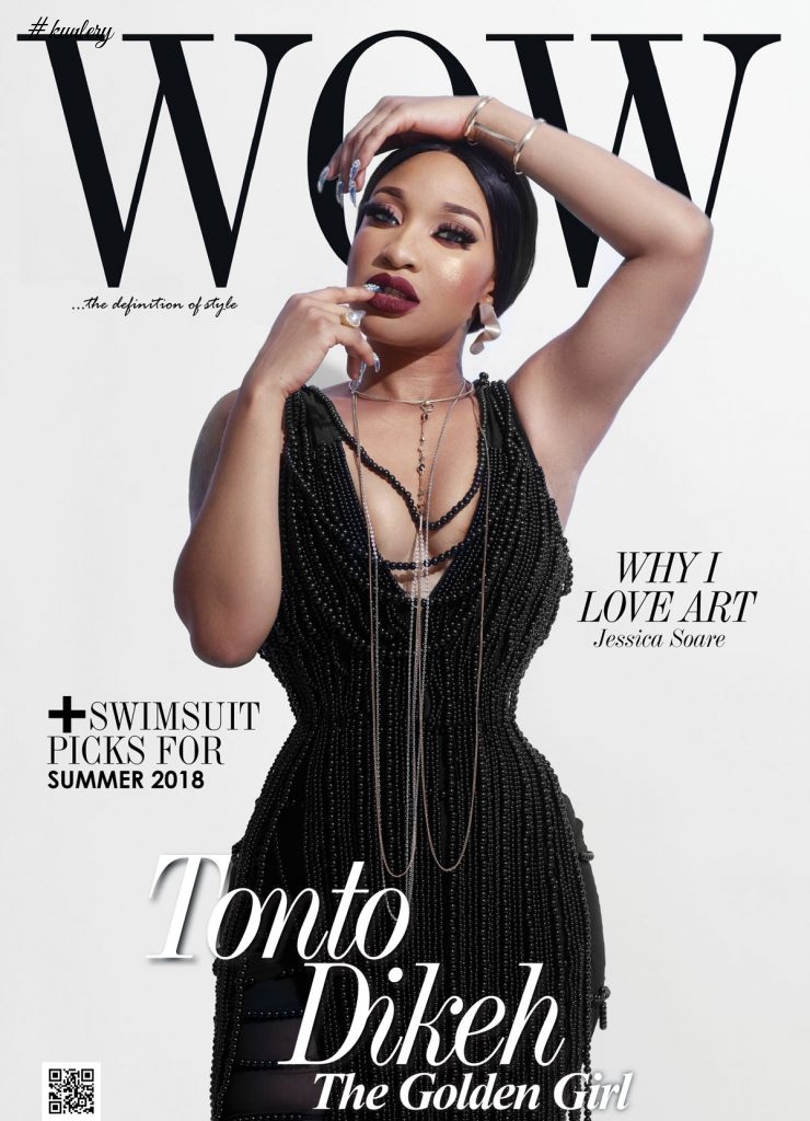 Nollywood Actress Tonto Dikeh Is A Sexy Goddess In A Cleavage-Baring Dress In New Photos!
