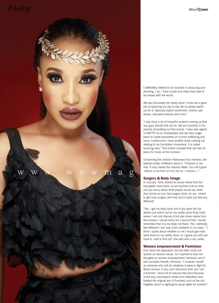 Nollywood Actress Tonto Dikeh Is A Sexy Goddess In A Cleavage-Baring Dress In New Photos!
