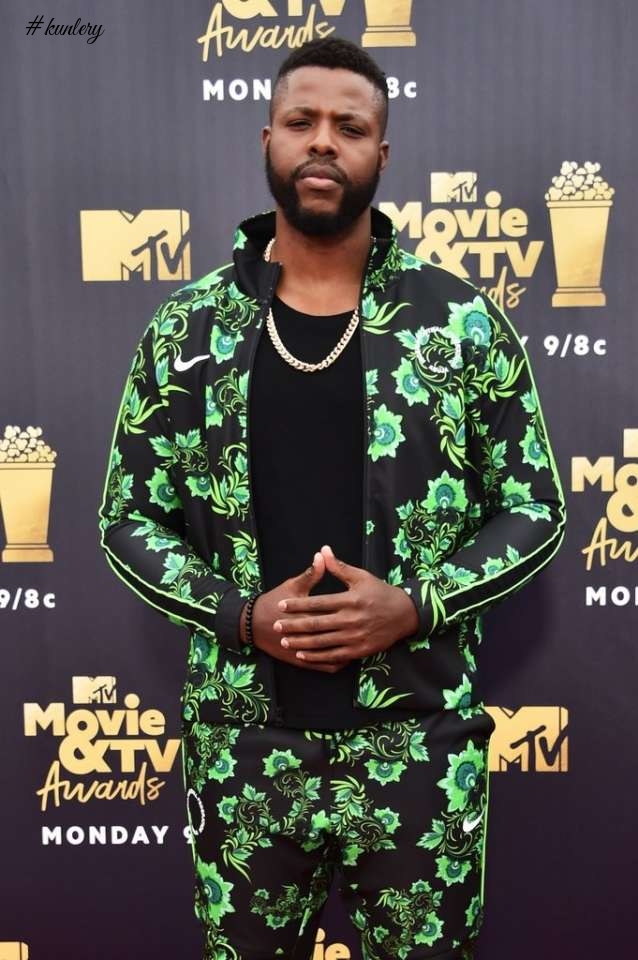 ‘Black Panther’ Actor Winston Duke Reps Niaja At The 2018 MTV Movie & TV Awards