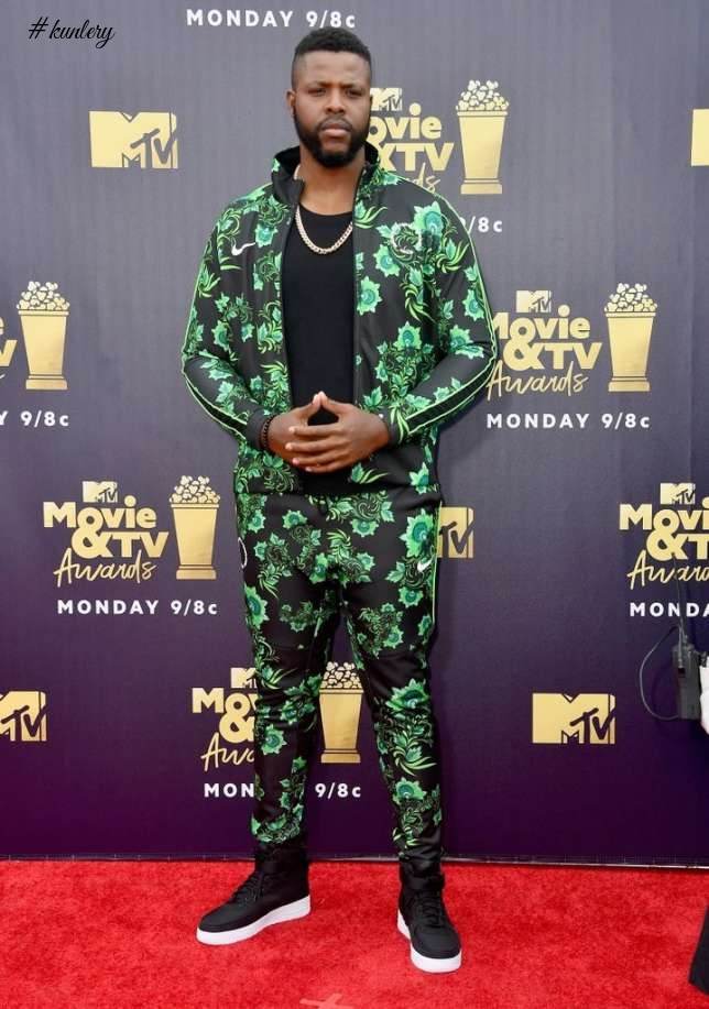‘Black Panther’ Actor Winston Duke Reps Niaja At The 2018 MTV Movie & TV Awards