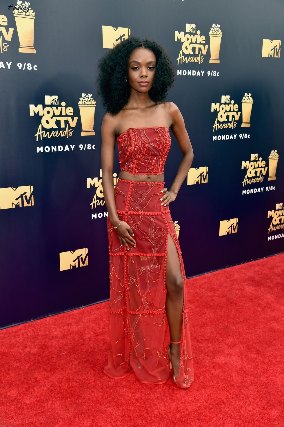 Red Carpet Glam! Yara Shahidi, Chadwick Boseman, At The 2018 MTV Movie & TV Awards