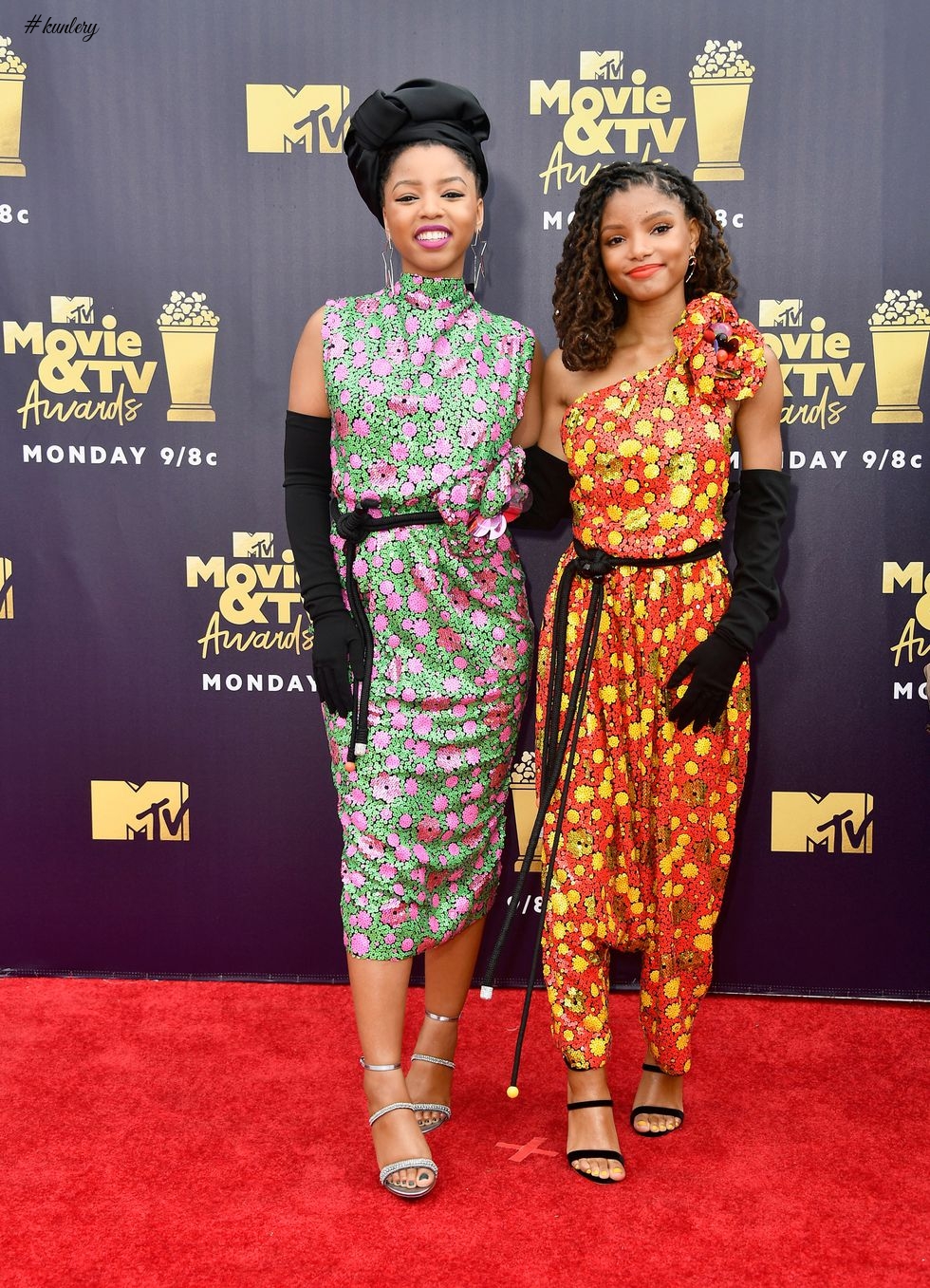 Red Carpet Glam! Yara Shahidi, Chadwick Boseman, At The 2018 MTV Movie & TV Awards