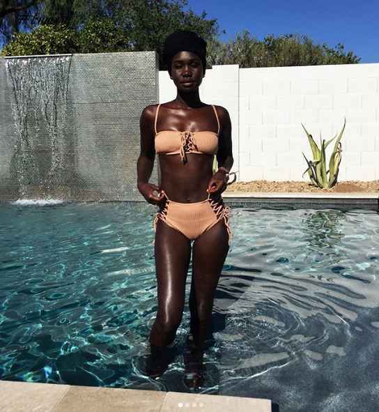 Sudanese Model Adot Teases Us With Tantalizing Swimwear Pics Whilst In USA