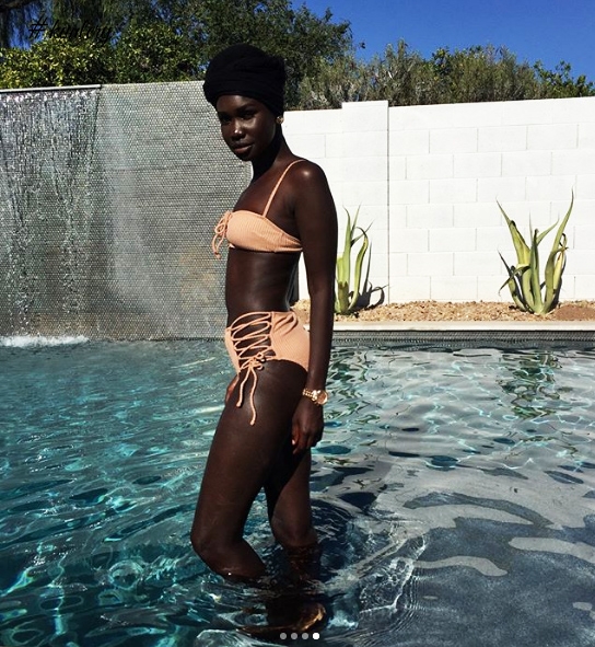 Sudanese Model Adot Teases Us With Tantalizing Swimwear Pics Whilst In USA