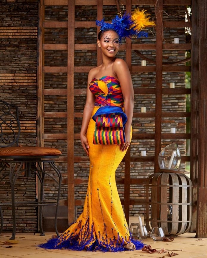 She By Bena New Viral Kente Dress Is A Must Have For Any Beautiful Traditional Bride