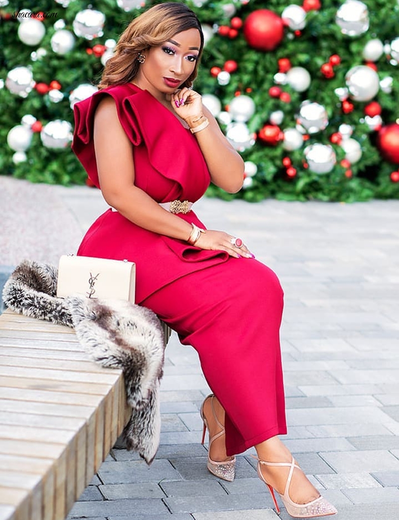 Proud Mum & Style Girl Chic Ama Serves Us Nothing But Extraordinary Red Fashion Fantasies