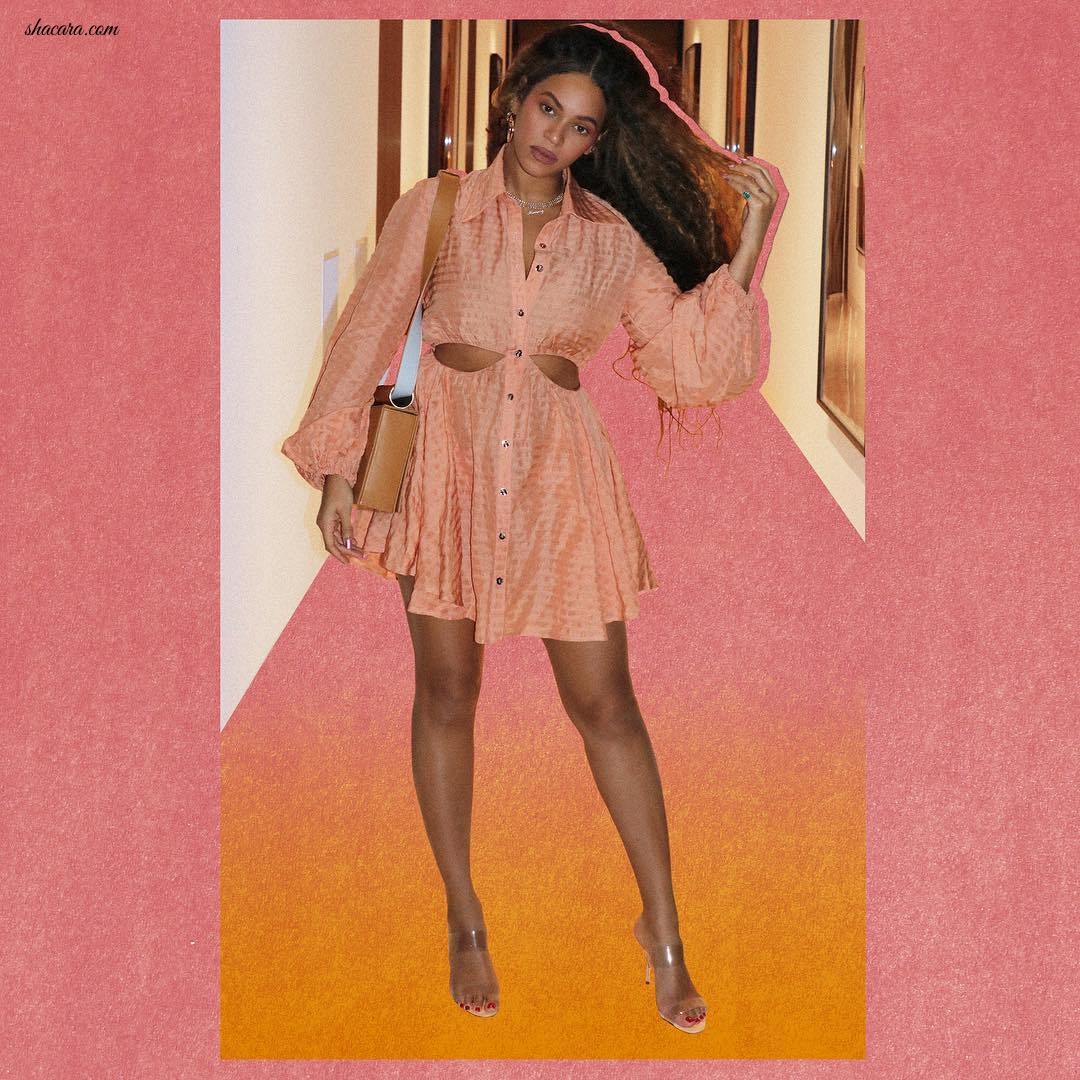 Slay Mama! Beyonce Stuns Instagram In Two Peach Coloured Ensembles