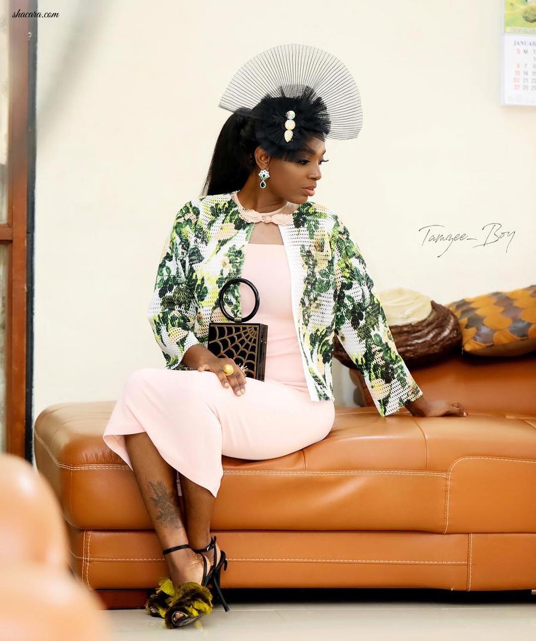 Annie Idibia Just Debuted The Most Fascinating Fascinator You’ll See In A While