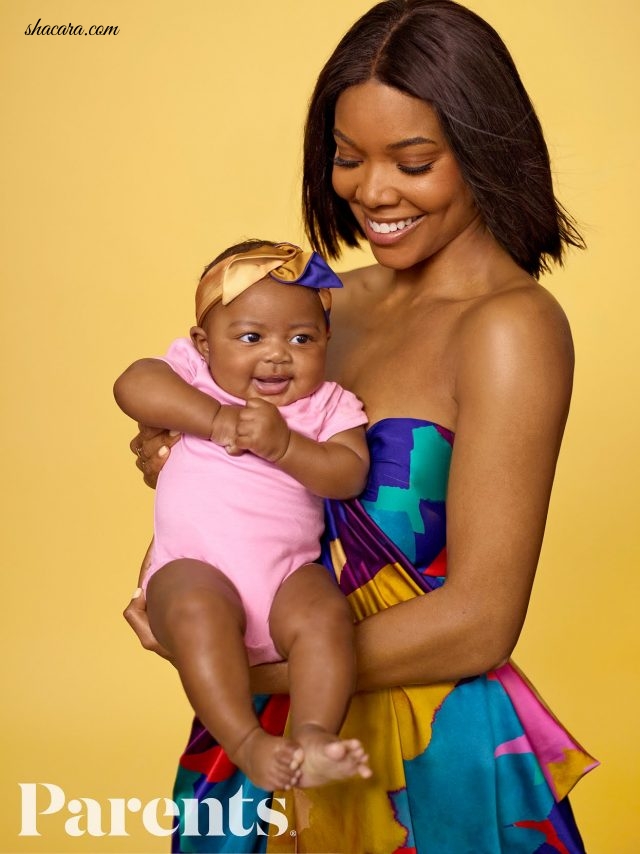 Gabrielle Union And Baby Kaavia James Pose For The May Issue Of Parent Magazine