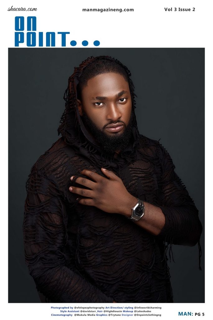 The New Royal! Uti Nwachukwu Is Shirtless On The Cover Of Man Magazine’s Latest Issue