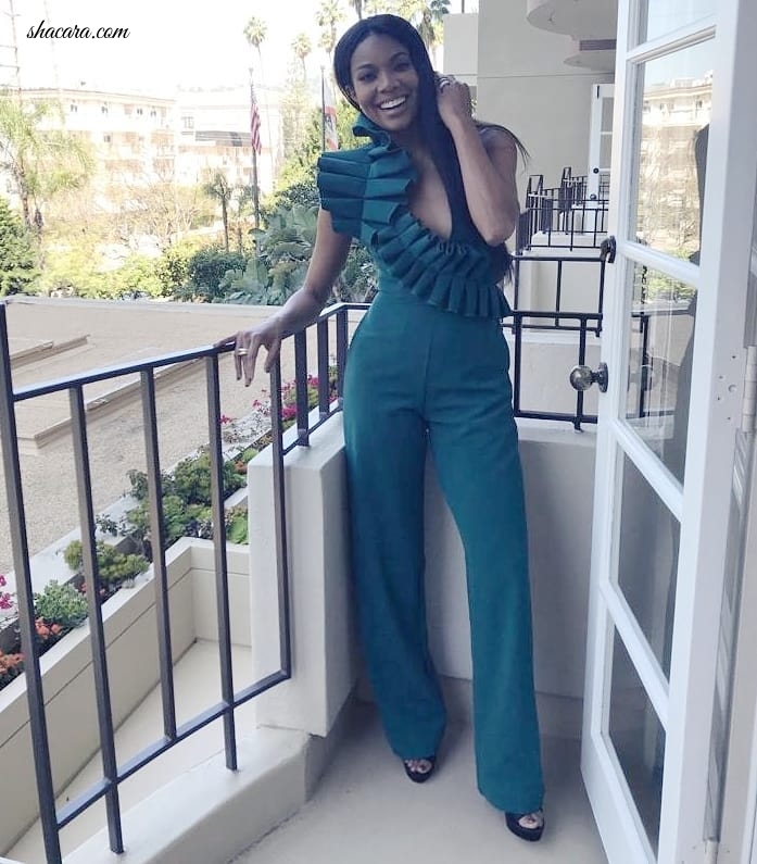 Gabrielle Union Rocks Nigerian Designer Andrea Iyamah For The Press Conference Of ‘L.A.’s Finest’