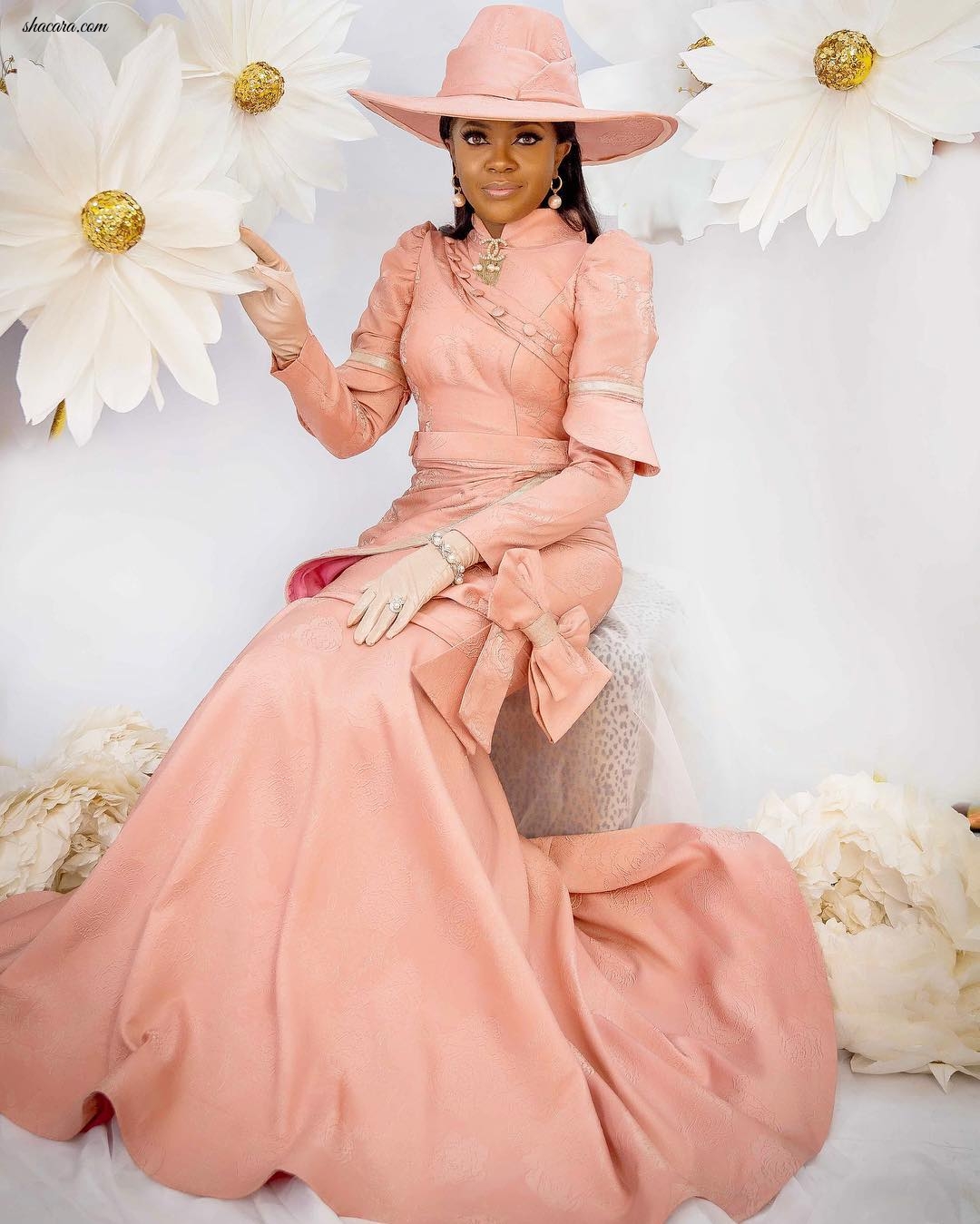 Omoni Oboli Channels Fairytale Glam In High Fashion Birthday Photo Shoot