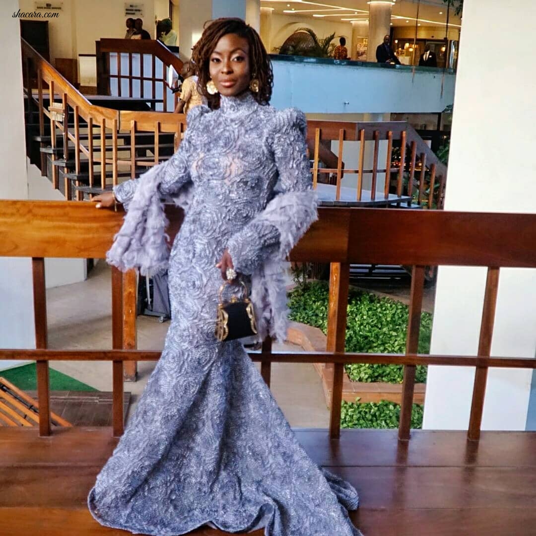 Folu Storms Pulled Out All The Stops At The 2019 #UBACEOAwards In This Platinum Dress