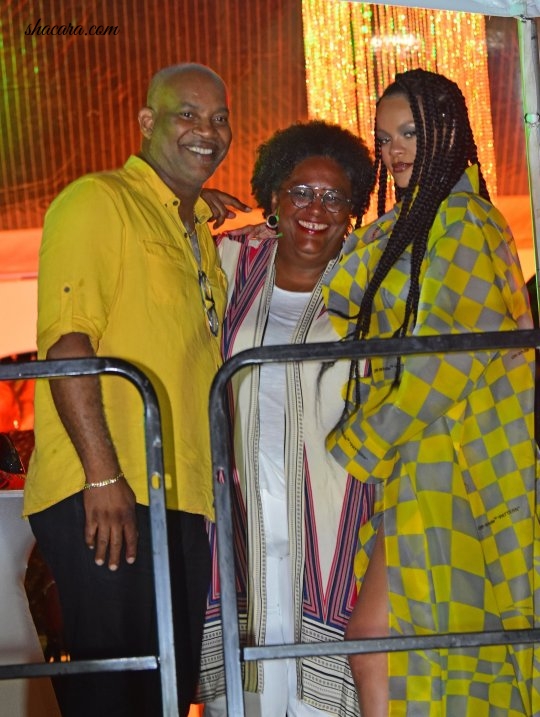 Rihanna Drops A Style Bomb As She Hangs Out In Barbados With Buju Banton & The Prime Minister