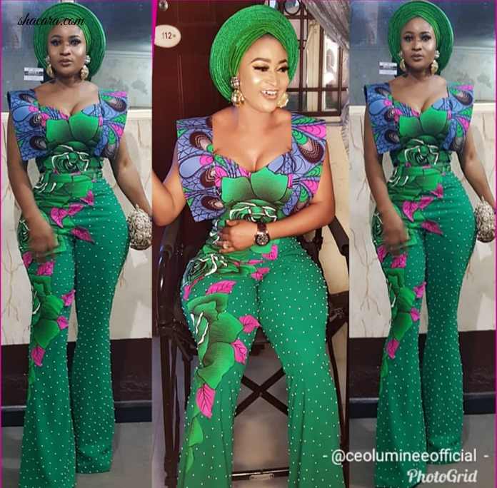 #STYLEGIRL: Nigeria’s Mercy Aigbe & Her Designer Friend Just Painted The Internet Green With These Haute Dresses