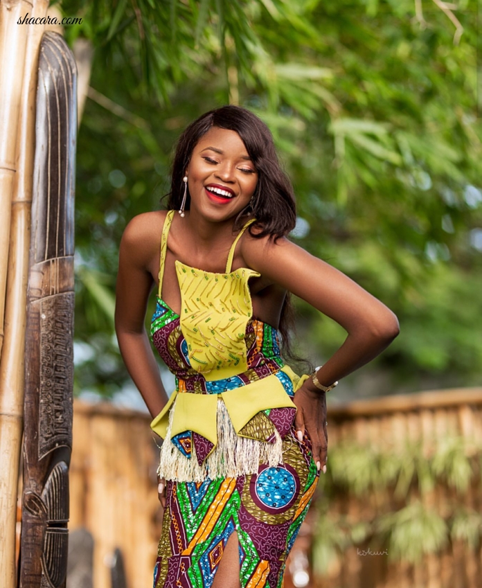 #HAUTE: Ghanaian Designer Bombaare Just Dropped All Jaws With This Amazing African Print Wedding Guest Dress