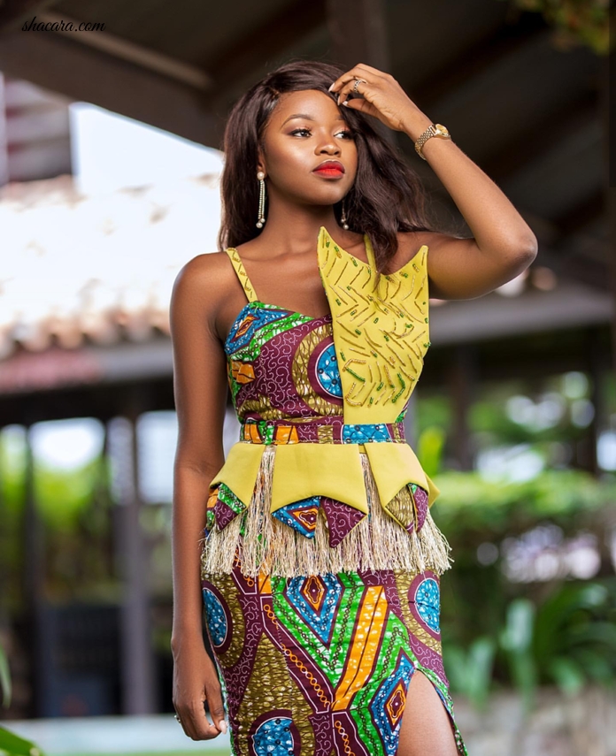 #HAUTE: Ghanaian Designer Bombaare Just Dropped All Jaws With This Amazing African Print Wedding Guest Dress