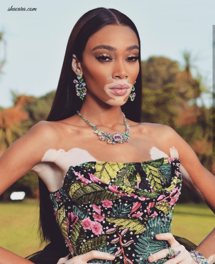 Winnie Harlow Is Beyond Stunning As She Rocks This Beautiful Floral Outfit To Host amfAR Cannes Gala 2019