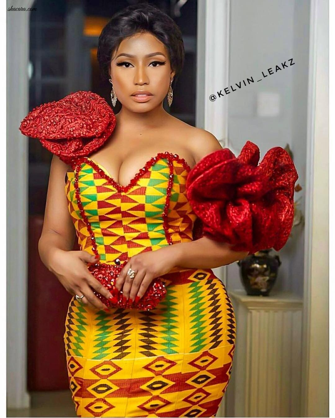 Something You Should Know About Nikki Minaj Recently Wearing Ghanaian Kente Fabric