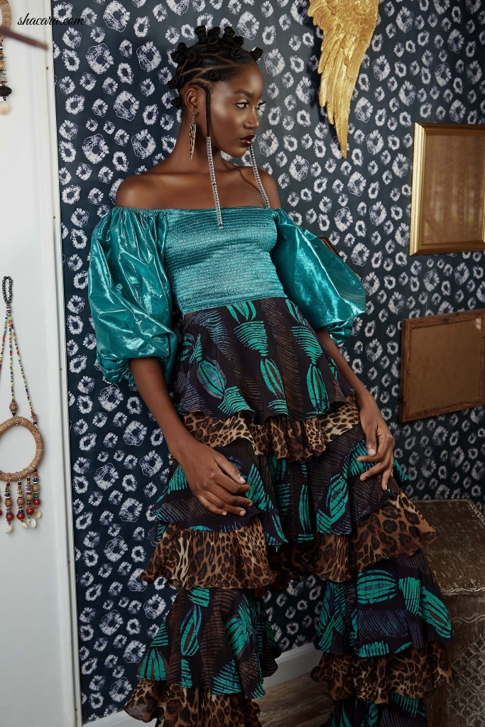 Adire, Crop Tops, Puff Sleeves! Mazelle Creates Magic In ‘Queen of the East’ Collection
