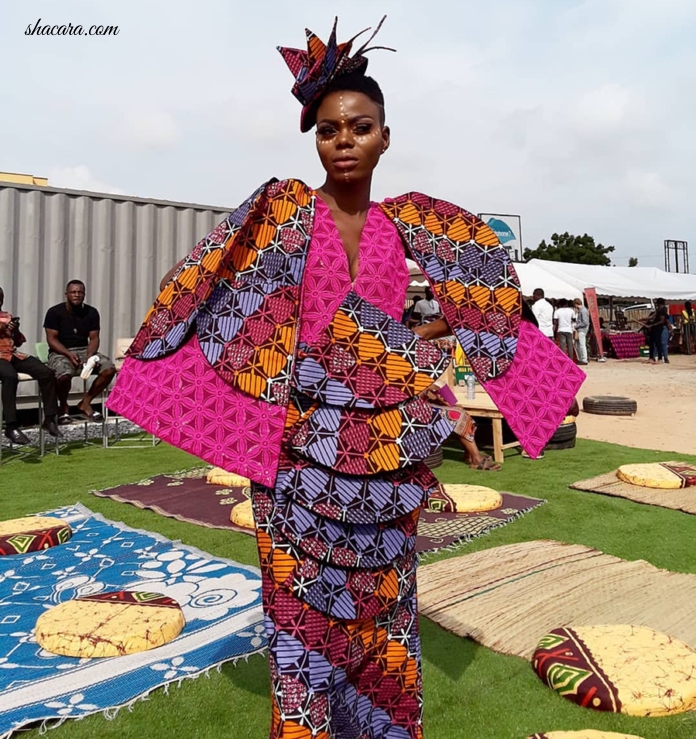 #HOTSHOTS: Beatrice Eli Steals The Show At The Wax Print Festival In This Fabulous Afro Couture Number By FD Fashion House