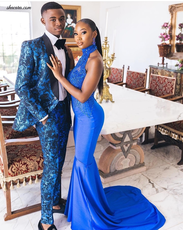 Bahamas Couple Ashanti & Lauryn Just Shook Up The Internet Making Blue The Theme Of Their Prom Look