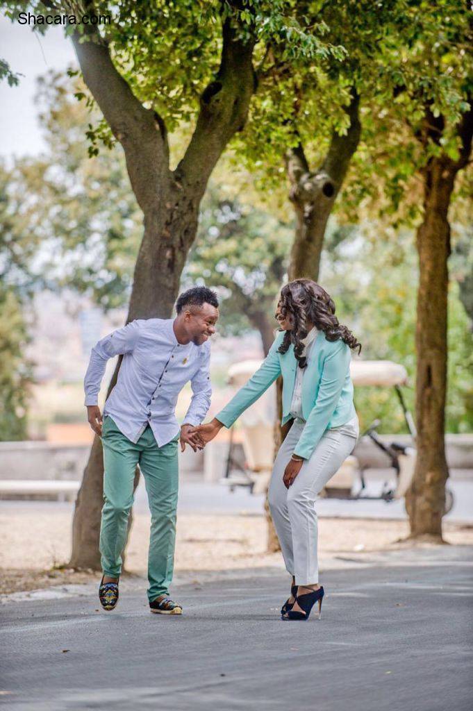 Pre-Wedding Photos: Super Eagles Star And S.S. Lazio Midfield Player Onazi Ogenyi Is Getting Married