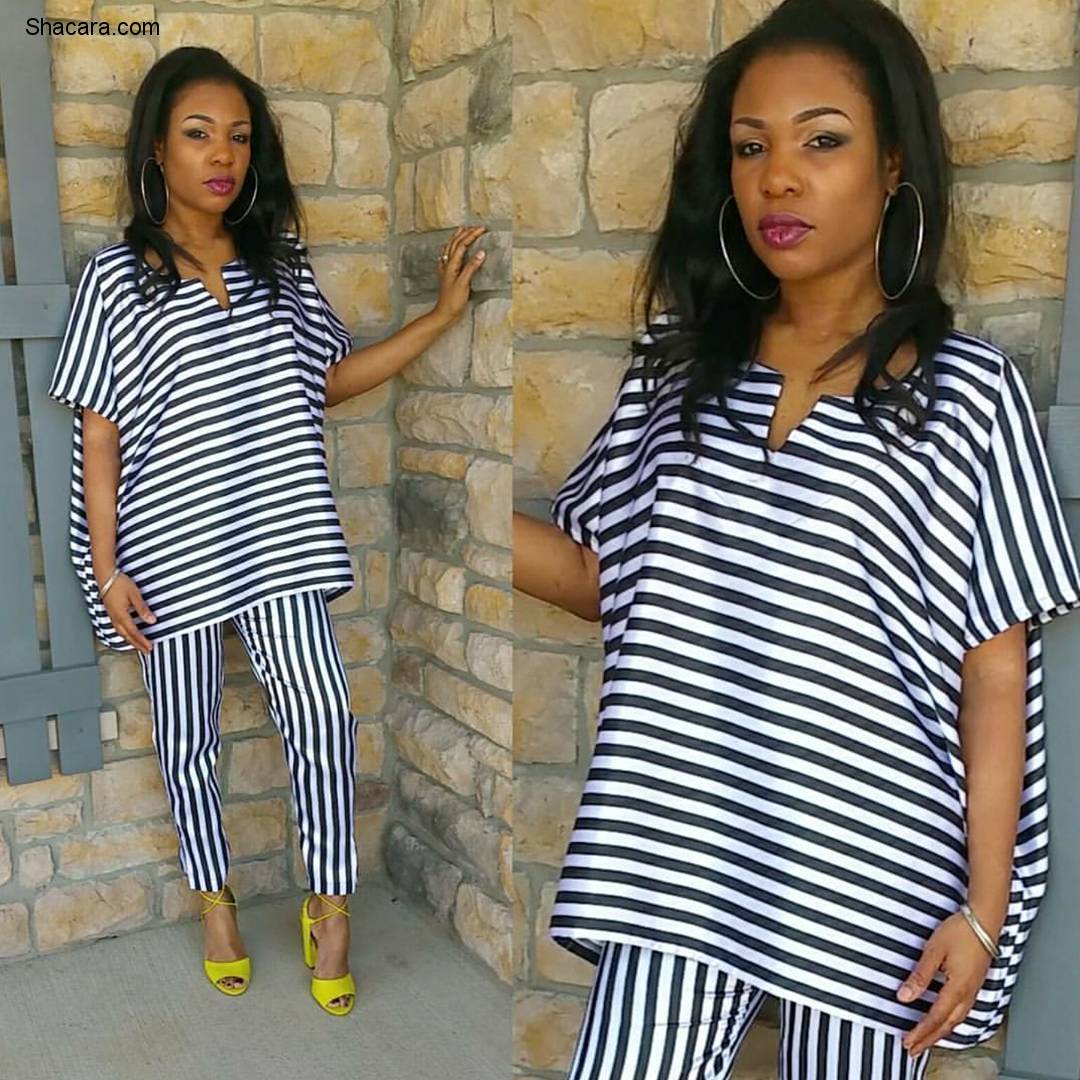 MONOCHROME STRIPES ARE MAKING FASHION WAVES IN NIGERIA