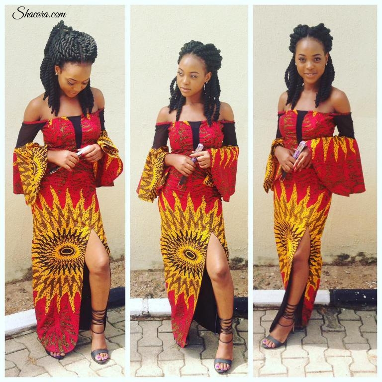 CHECK OUT THESE EYE POPPING ANKARA STYLES WE SAW OVER THE WEEKEND