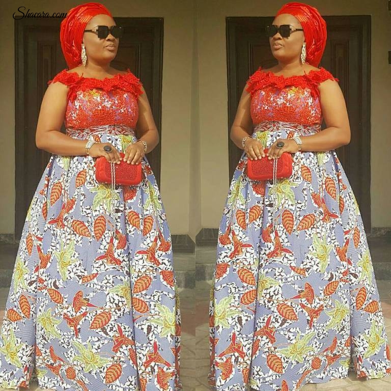 CHECK OUT THESE EYE POPPING ANKARA STYLES WE SAW OVER THE WEEKEND