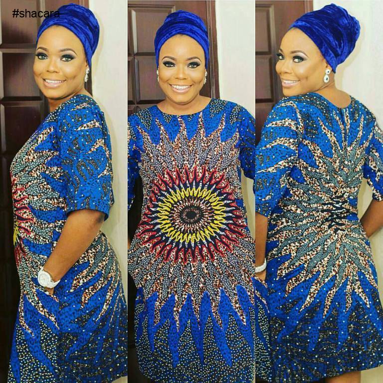 BEAUTIFUL LATEST STYLE BEING SEWED WITH SOME COLOURFUL ANKARA PRINT