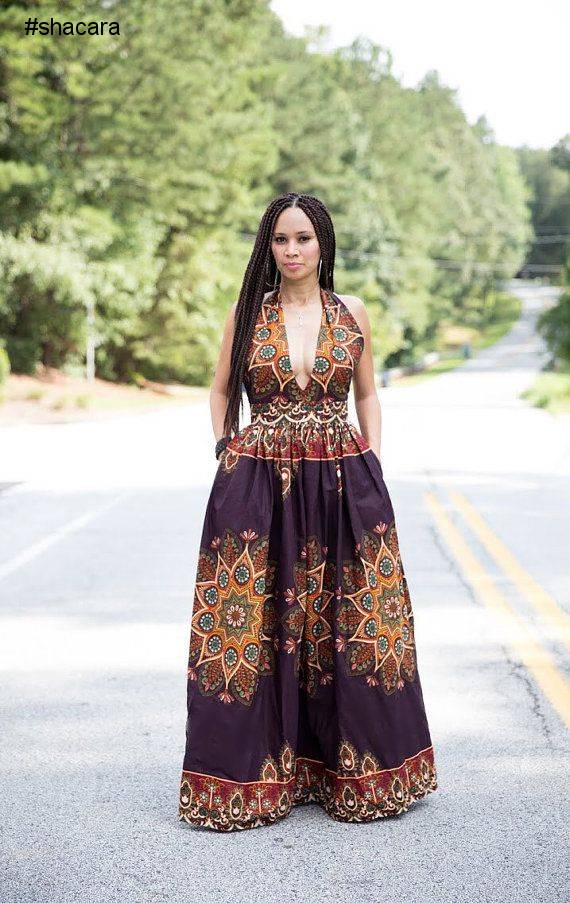 THE LATEST ANKARA LONG GOWN STYLES