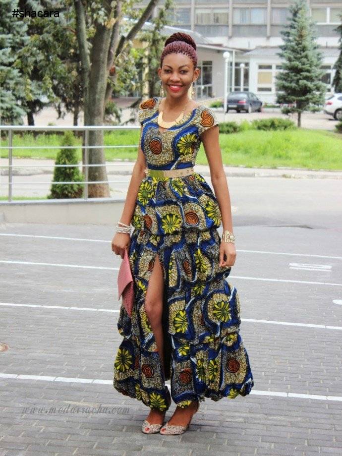 THE LATEST ANKARA LONG GOWN STYLES