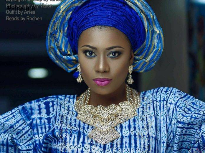 Hot Shots: Big Brother Africa Star Selly Galley Looking Extra Beautiful In Nigerian Attire In New Pics