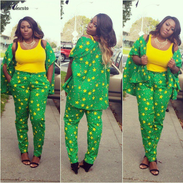 GREEN ANKARA STYLES IN CELEBRATION OF THE INDEPENDENCE