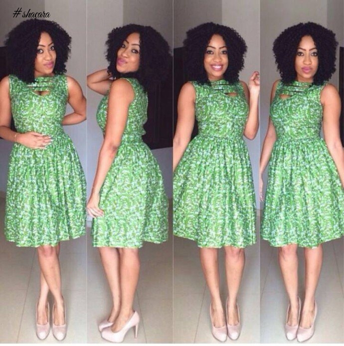 GREEN ANKARA STYLES IN CELEBRATION OF THE INDEPENDENCE