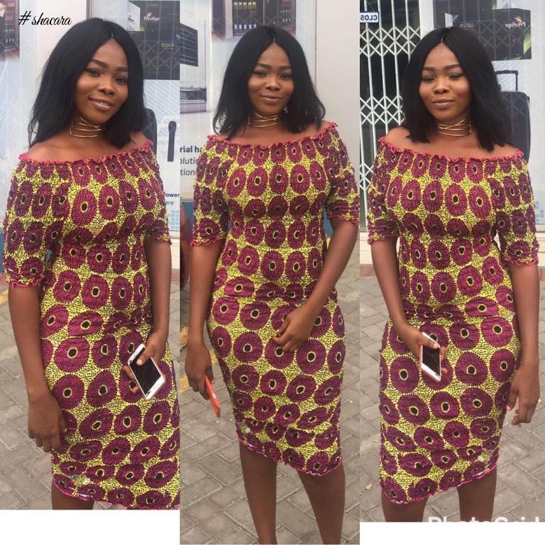 TRENDING ANKARA ELASTIC DRESS TO SET YOUR WEEKEND MOOD RIGHT
