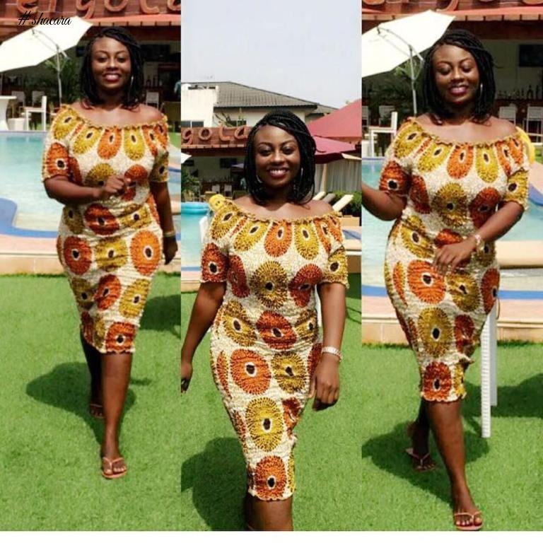 TRENDING ANKARA ELASTIC DRESS TO SET YOUR WEEKEND MOOD RIGHT