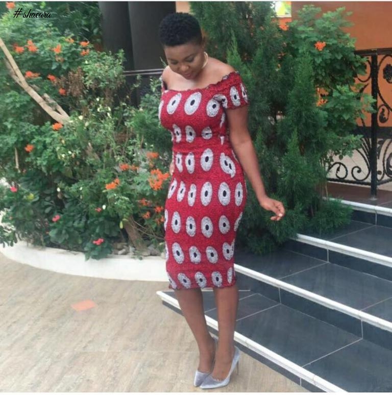 TRENDING ANKARA ELASTIC DRESS TO SET YOUR WEEKEND MOOD RIGHT