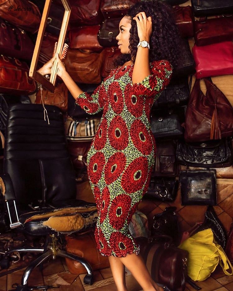 TRENDING ANKARA ELASTIC DRESS TO SET YOUR WEEKEND MOOD RIGHT