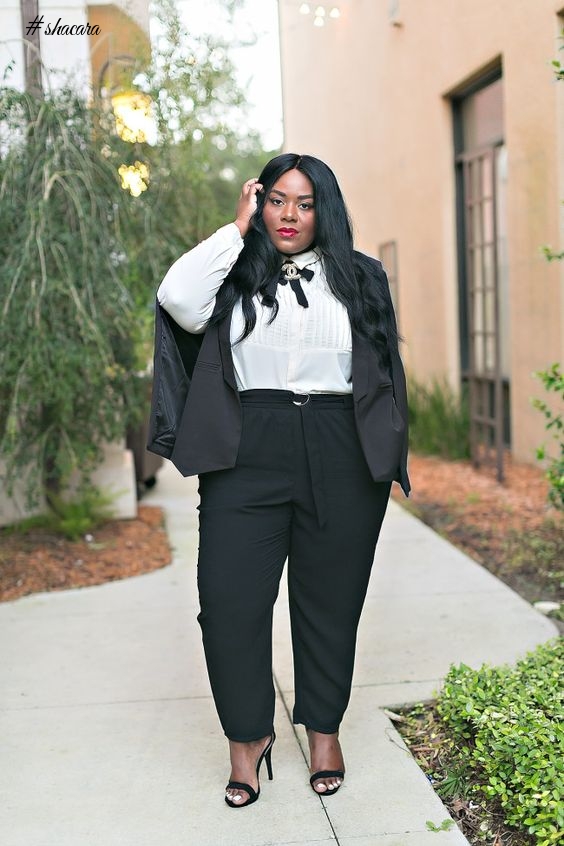 ELEGANT PLUS SIZE WORK OUTFITS