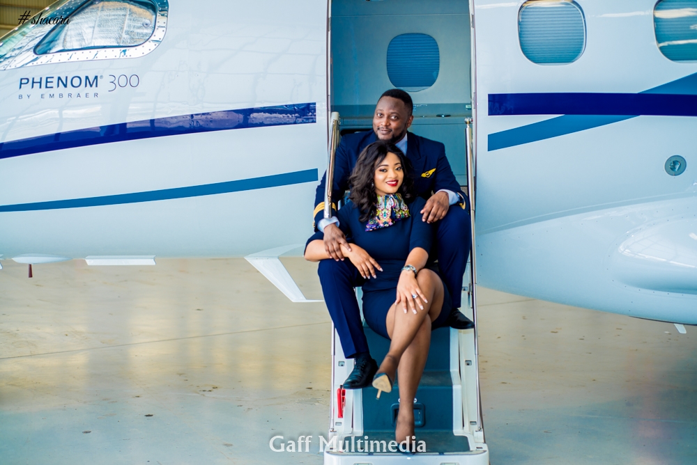 Welcome on Board! An Aviation Themed Pre-wedding Shoot for Blessing & John