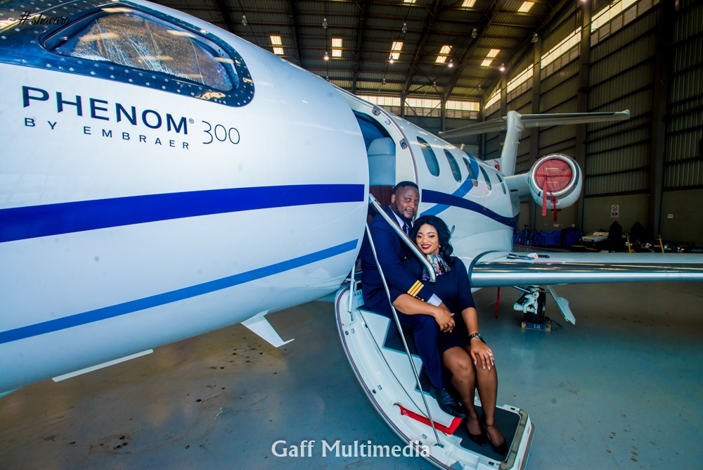 Welcome on Board! An Aviation Themed Pre-wedding Shoot for Blessing & John
