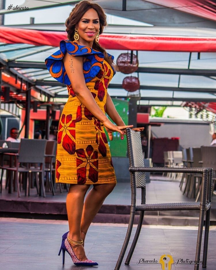 CELEBRITIES WITH ASTONISHING ANKARA FASHION STYLES