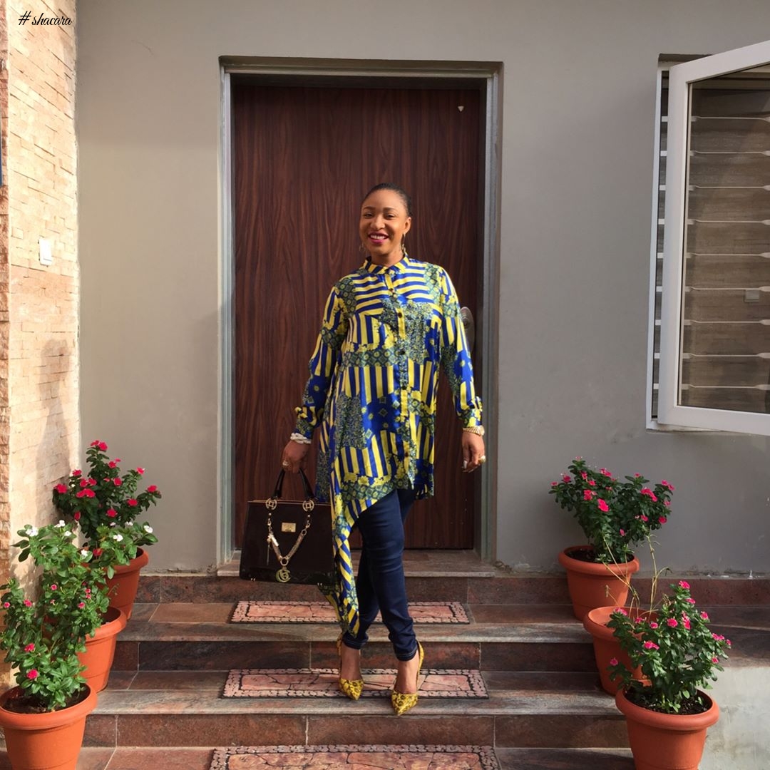 CELEBRITIES WITH ASTONISHING ANKARA FASHION STYLES