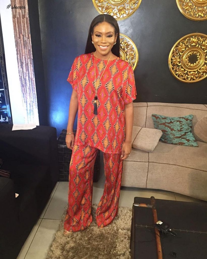 CELEBRITIES WITH ASTONISHING ANKARA FASHION STYLES