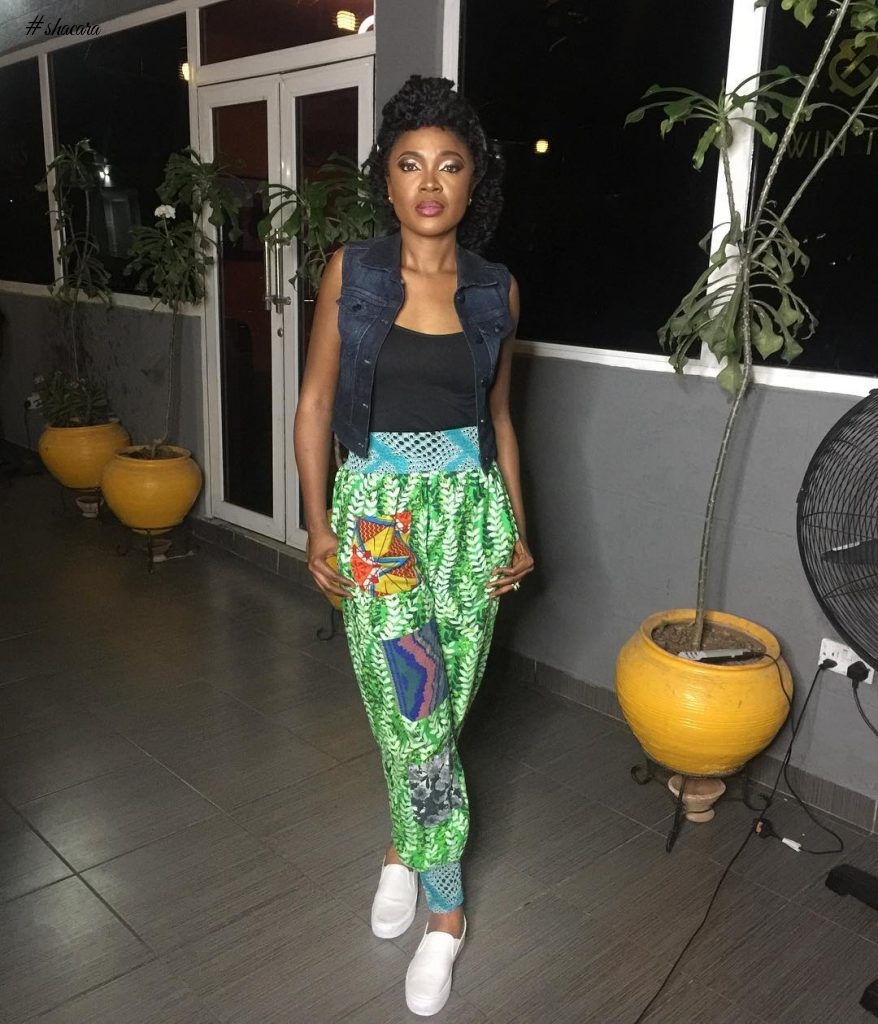 CELEBRITIES WITH ASTONISHING ANKARA FASHION STYLES