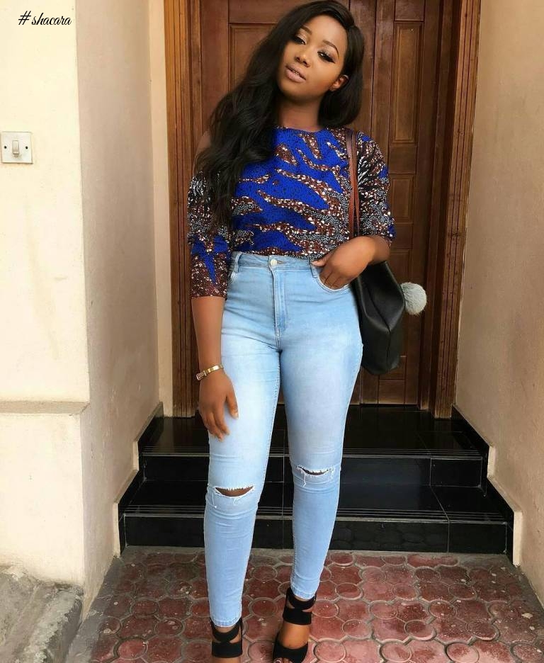 ANKARA AND DENIM MIX, EVERY FASHIONISTAS BEST FRIEND